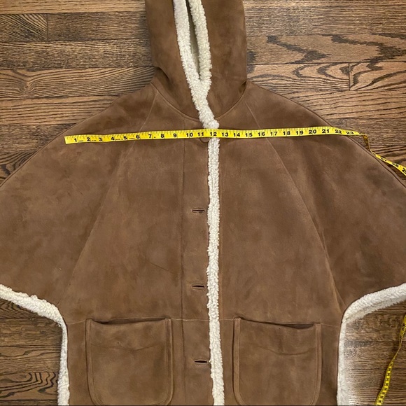 APC Shearling Leather Coat with bell sleeves S - Picture 5 of 10